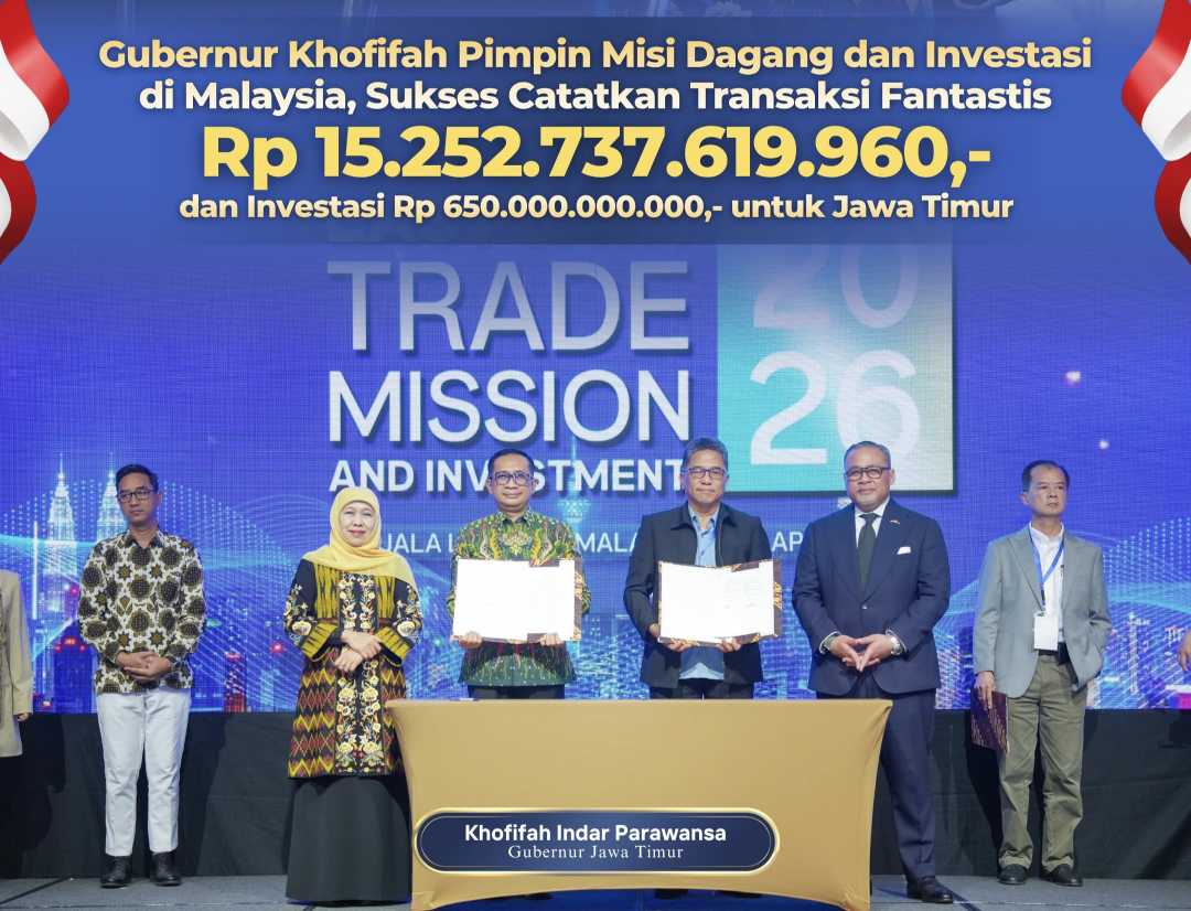 Gubernur Khofifah Pimpin Misi Dagang Jatim di Malaysia, Transaksi Tembus Rp15,25 Triliun