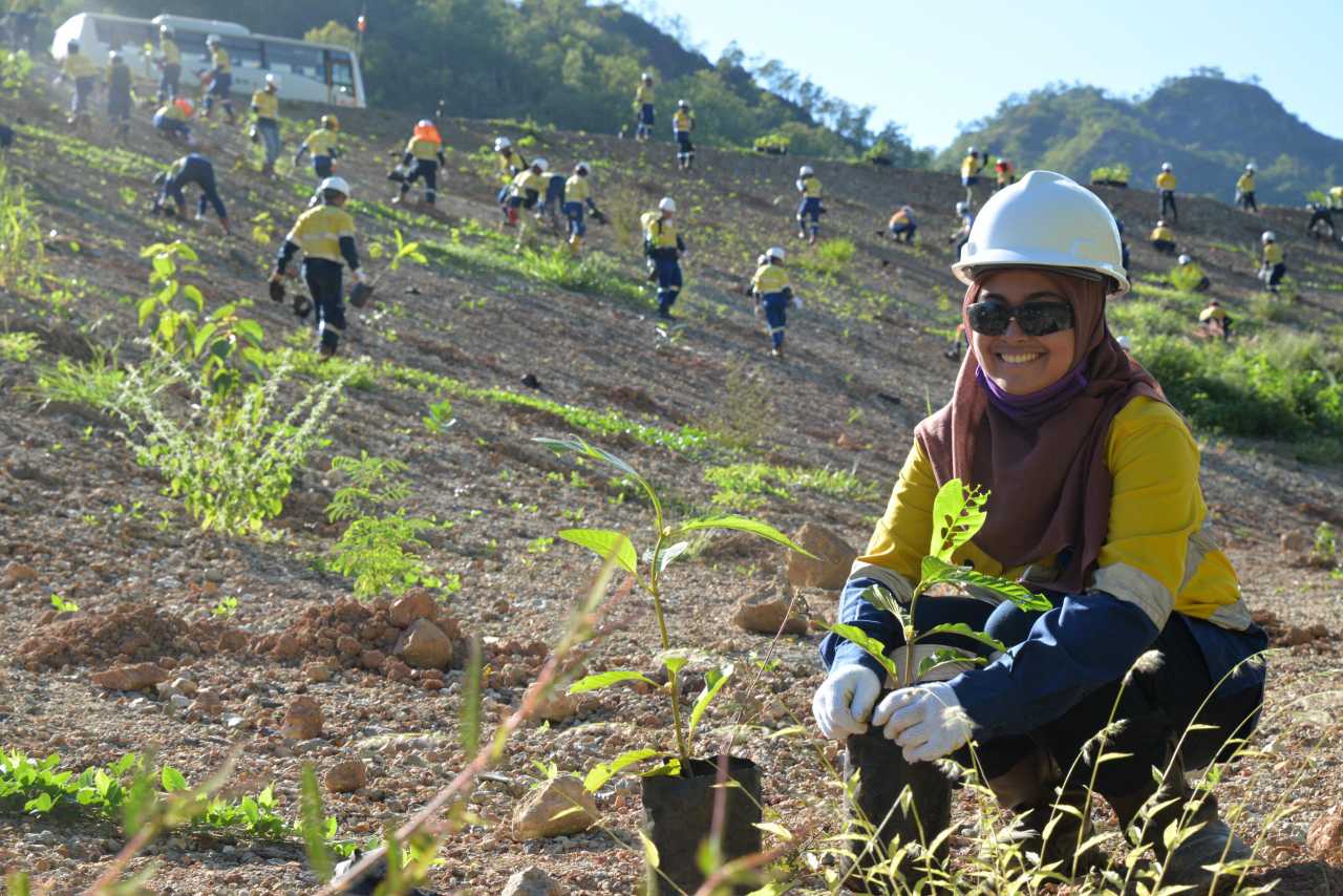 MDKA Perluas Energi Terbarukan dan Reklamasi Lahan, Perkuat Komitmen Tambang Rendah Emisi