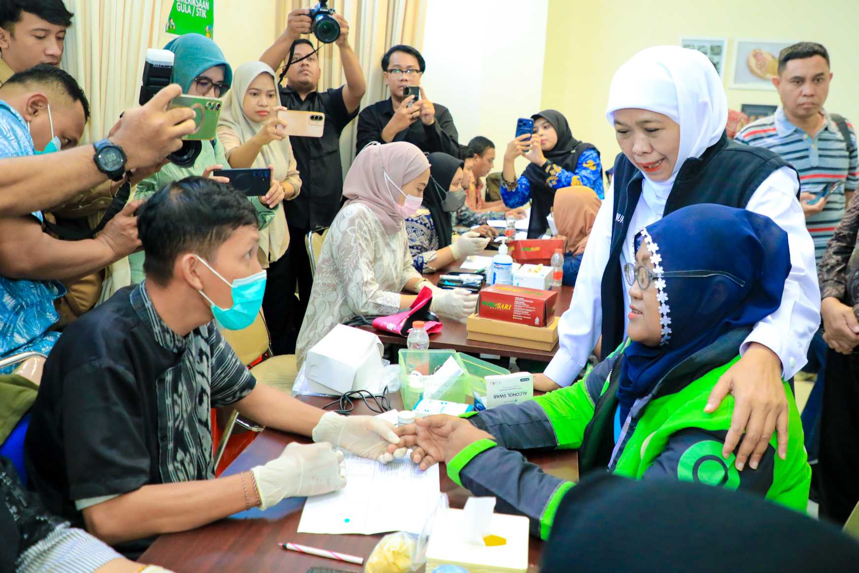 Gubernur Khofifah Pastikan 1.000 Driver Ojol Dapat Cek Kesehatan Gratis, Dari Deteksi Penyakit Hingga Skrining Kanker