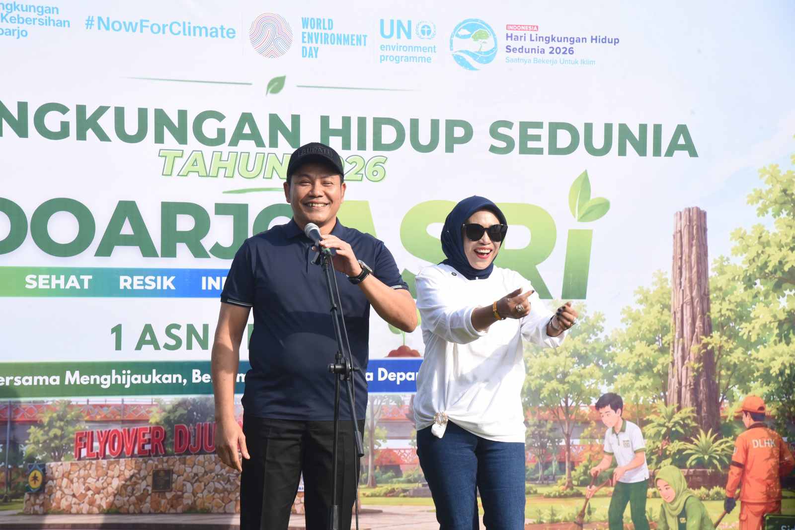 Di Tengah Isu Kerenggangan, Subandi-Mimik Kembali Satu Panggung: Tanam Pohon atau Tanam Sinyal Harmoni?