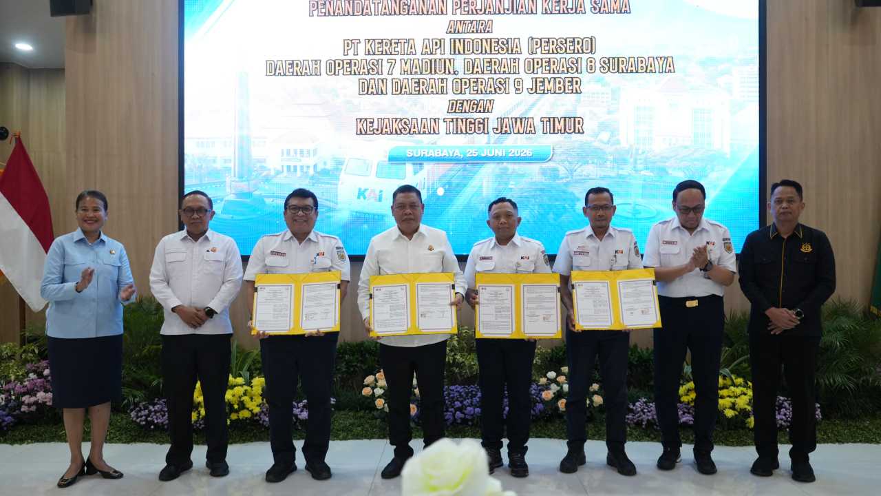KAI Daop 8, 7, dan 9 Gandeng Kejati Jatim, Perkuat Tata Kelola dan Pengamanan Aset Negara