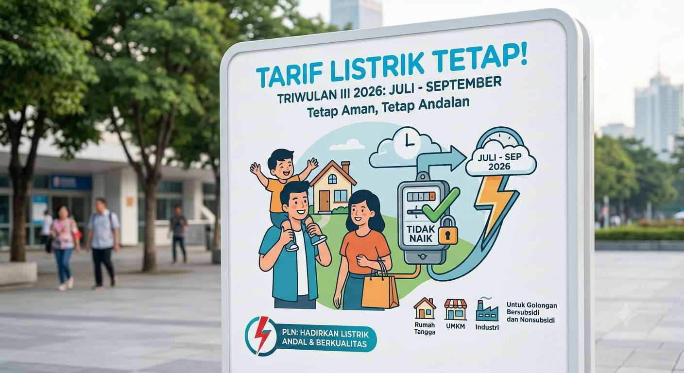 Redam Gejolak Global, Pemerintah Gembok Tarif Listrik Triwulan III 2026!