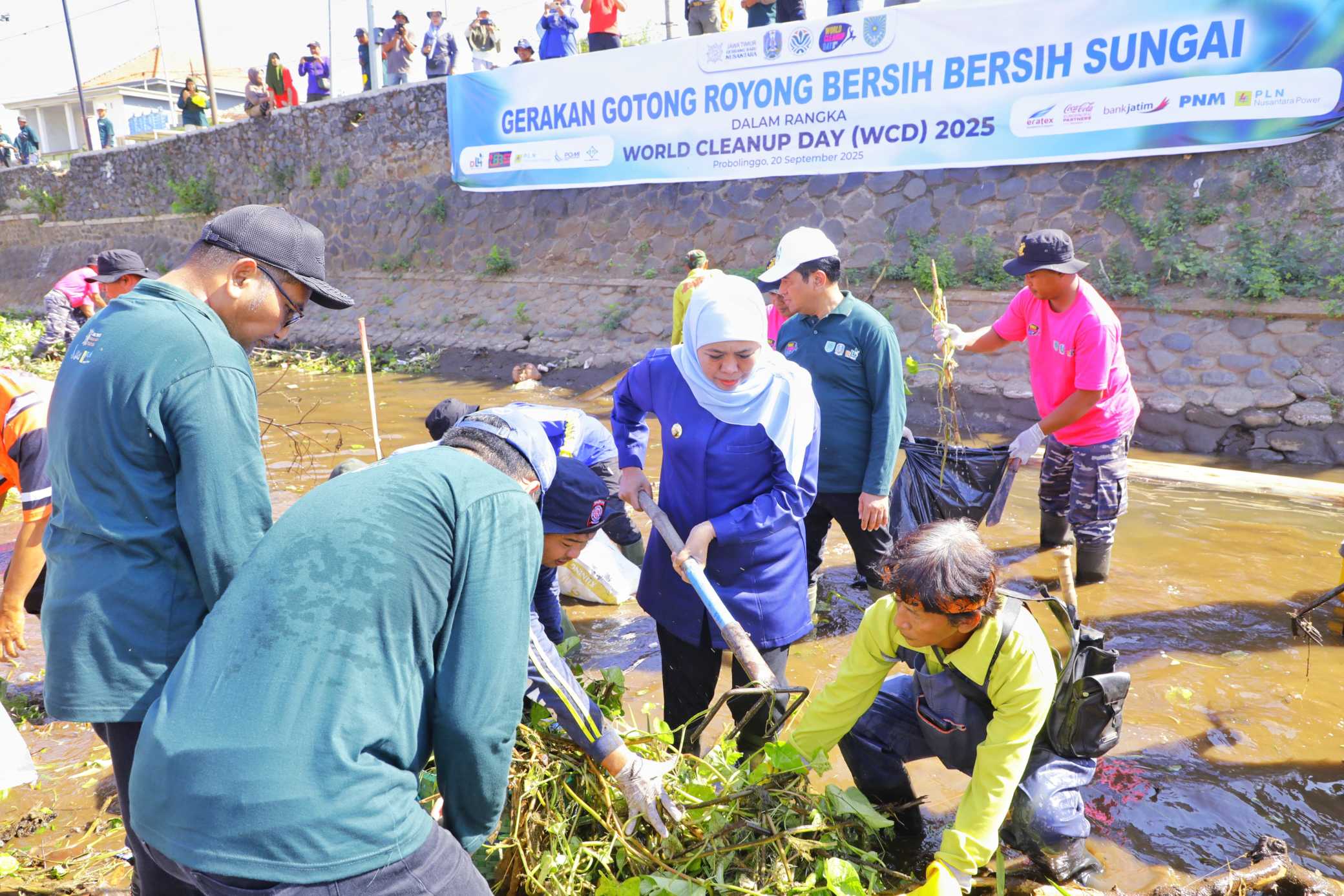 Gubernur Khofifah Ajak Warga Jaga Sungai, Tekankan Kolaborasi Jadi Kunci Selamatkan Sumber Kehidupan
