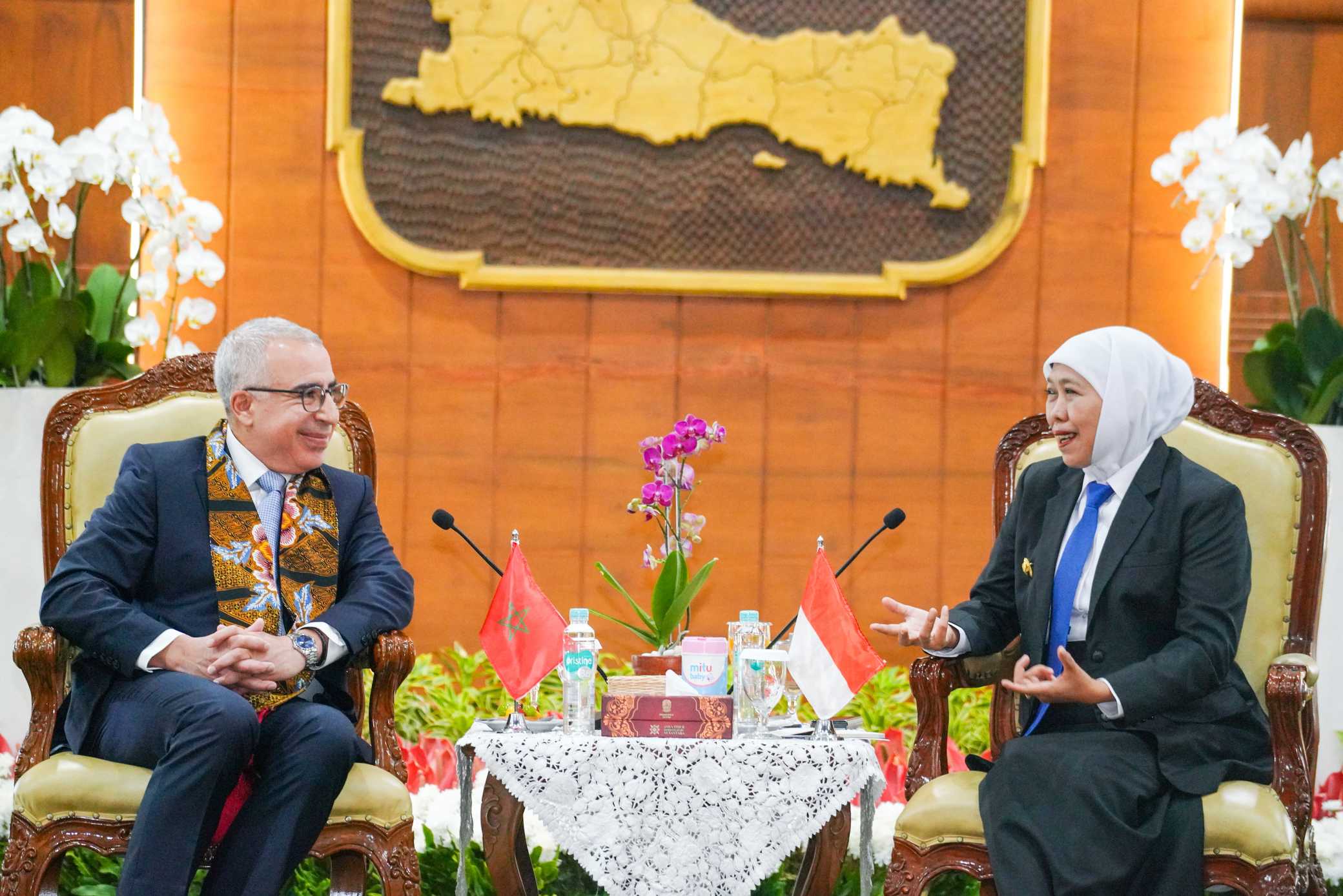 Terima Kunjungan Dubes Maroko, Gubernur Khofifah Dorong Kemitraan Strategis di Berbagai Sektor