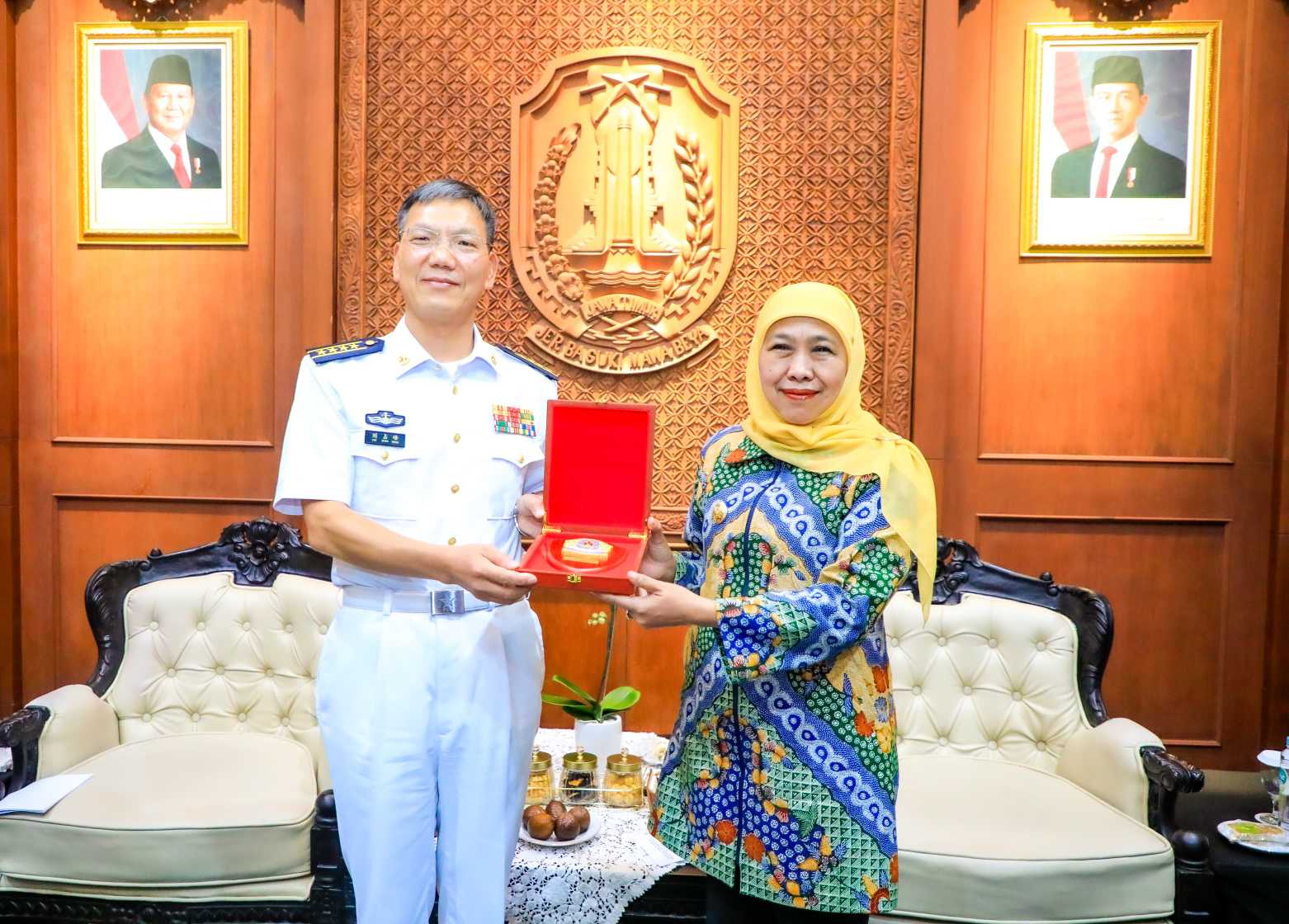 Gubernur Khofifah Terima Delegasi Angkatan Laut China, Bahas Peluang Kerja Sama Teknologi Perkapalan