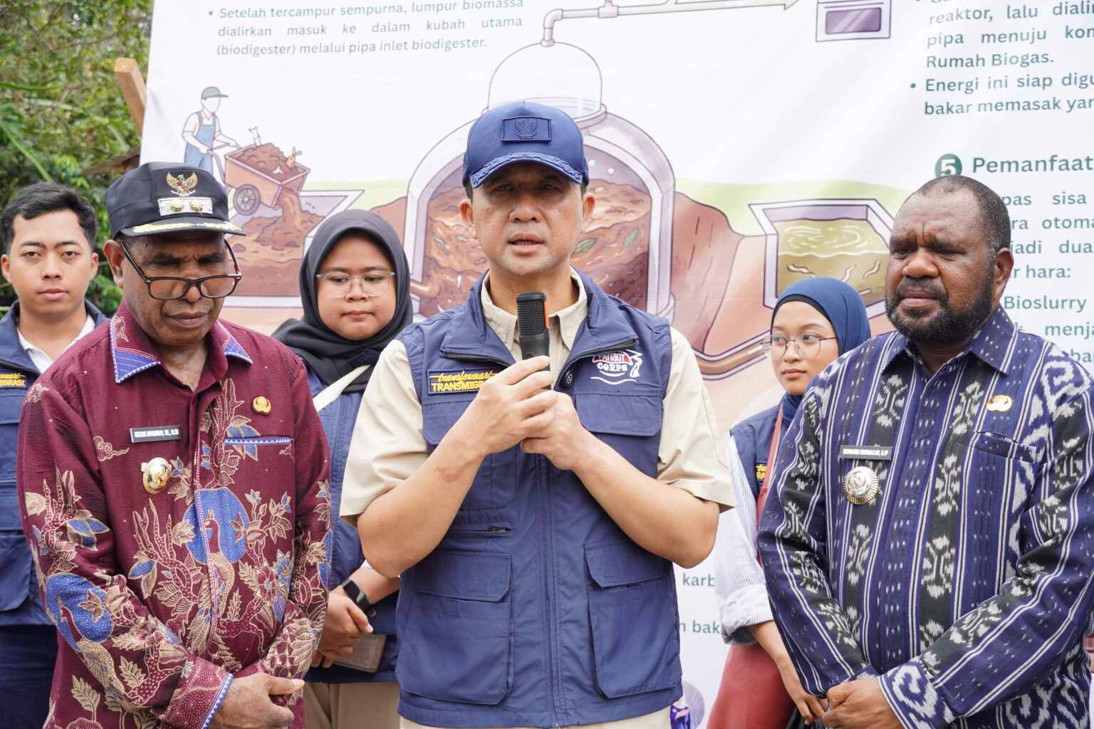 Menteri Transmigrasi dan ITS Dorong Kemandirian Energi Warga Papua Barat Lewat Biogas