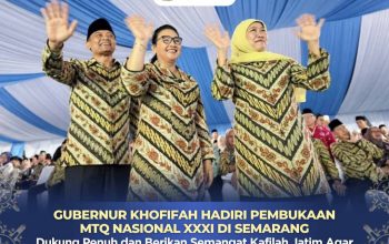 Gubernur Khofifah Hadiri Pembukaan MTQ Nasional XXXI di Semarang, Bawa Dukungan Kafilah Jatim Tampil Maksimal dan Berikan Hasil Gemilang
