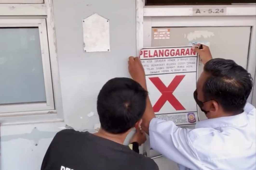 Pemkot Surabaya Segel 64 Unit Rusunawa Tanah Merah, Penghuni Diminta Tertib 