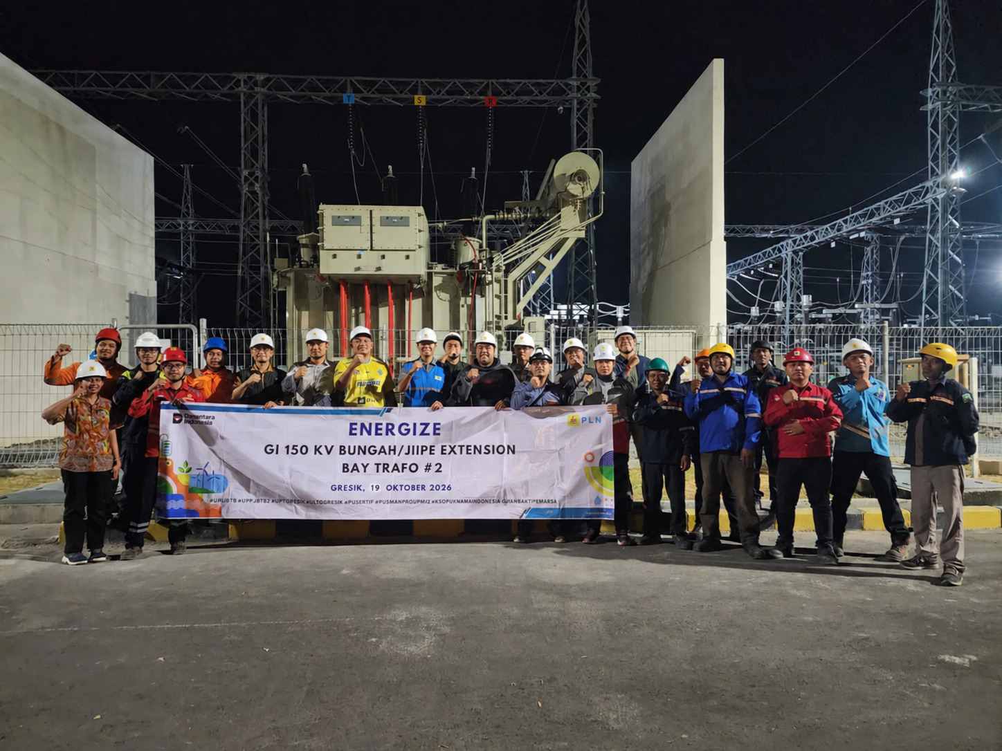Semangat Sumpah Pemud : PLN Perkuat Keandalan Listrik KEK JIIPE Gresik Lewat Energize GI 150 kV Bungah